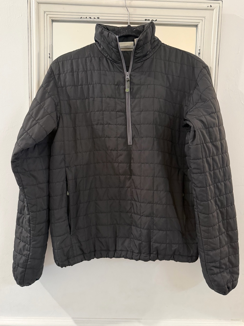 sahalie Quilted 1/2-Zip Mock Neck Pullover Jacket